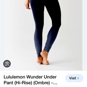 LULULEMON Wunder Under Highrise Tight Size 8 NWT